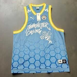 Puma Hoops x Manchester City Jersey Man City Calling Bee Men XL NWT 631693-01